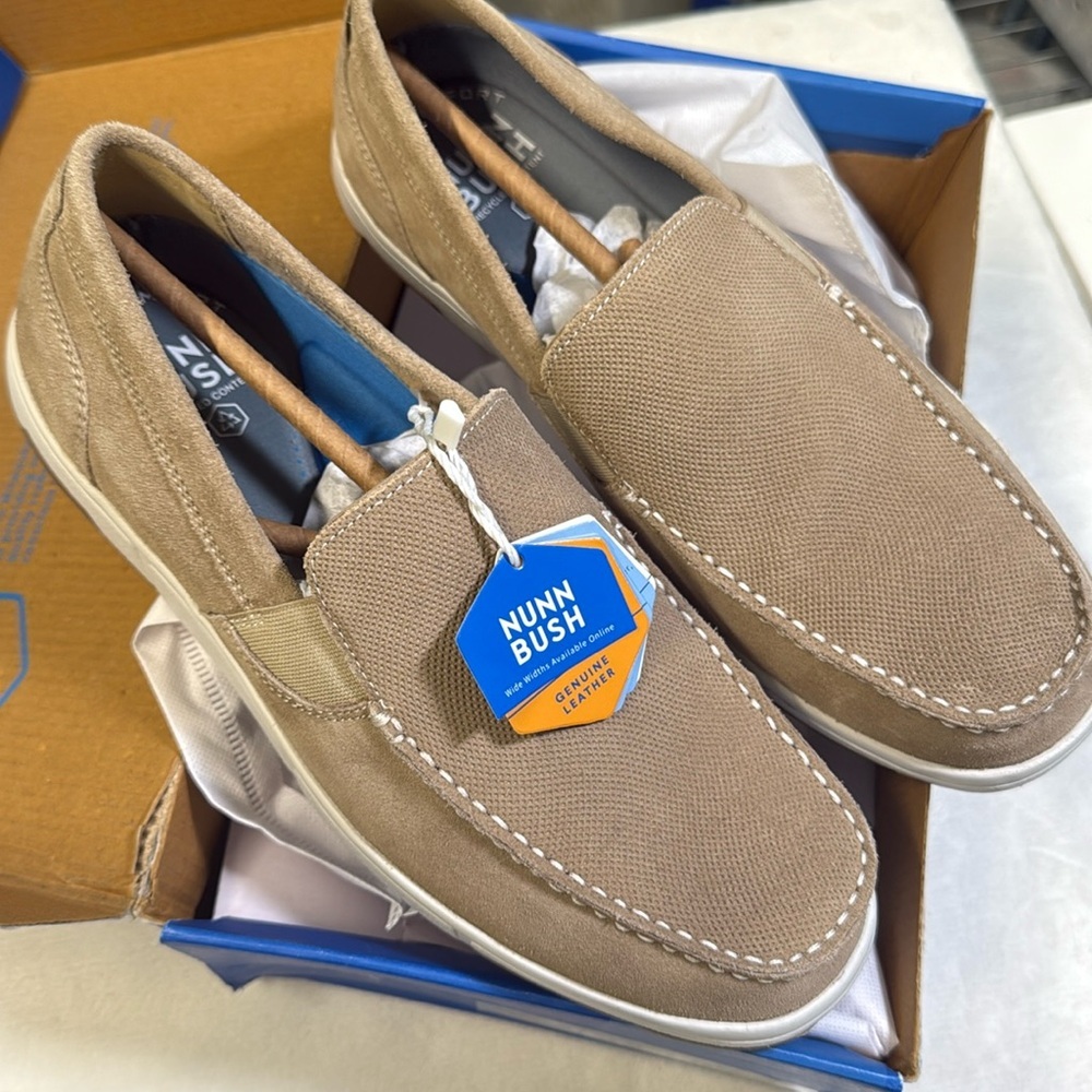 Nunn Bush LUCA SUEDE MOC TOE VENETIAN SLIP ON Shoes- Size 8 - Picture 9 of 14